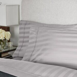 MEMBER'S MARK Hotel Premier 700 ct 100% Egyptian Cotton Gray 2 PILLOWCASES